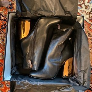 Ivy Kirzhner Rose Gold Block Heel Booties